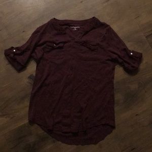Maroon dress shirt